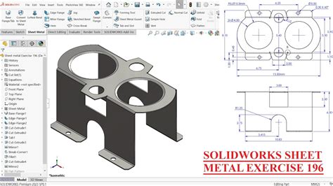 sheet metal exercises solidworks|solidworks sheet metal tutorial pdf.